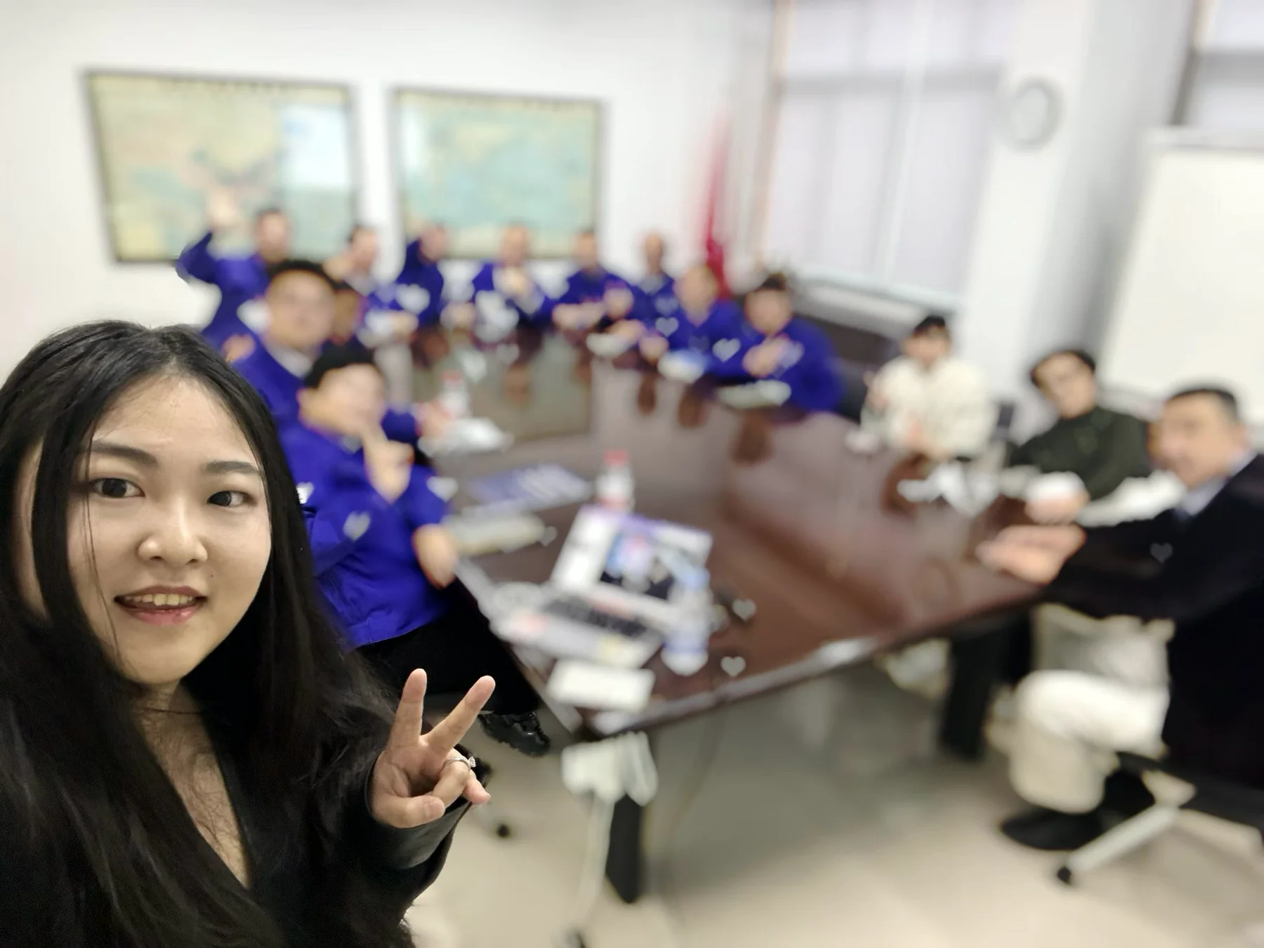 Kaitan with a company team after facilitating a practical AI adoption discussion