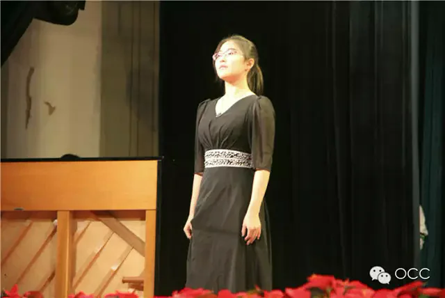 Kaitan serving as piano accompanist for a university choir competition